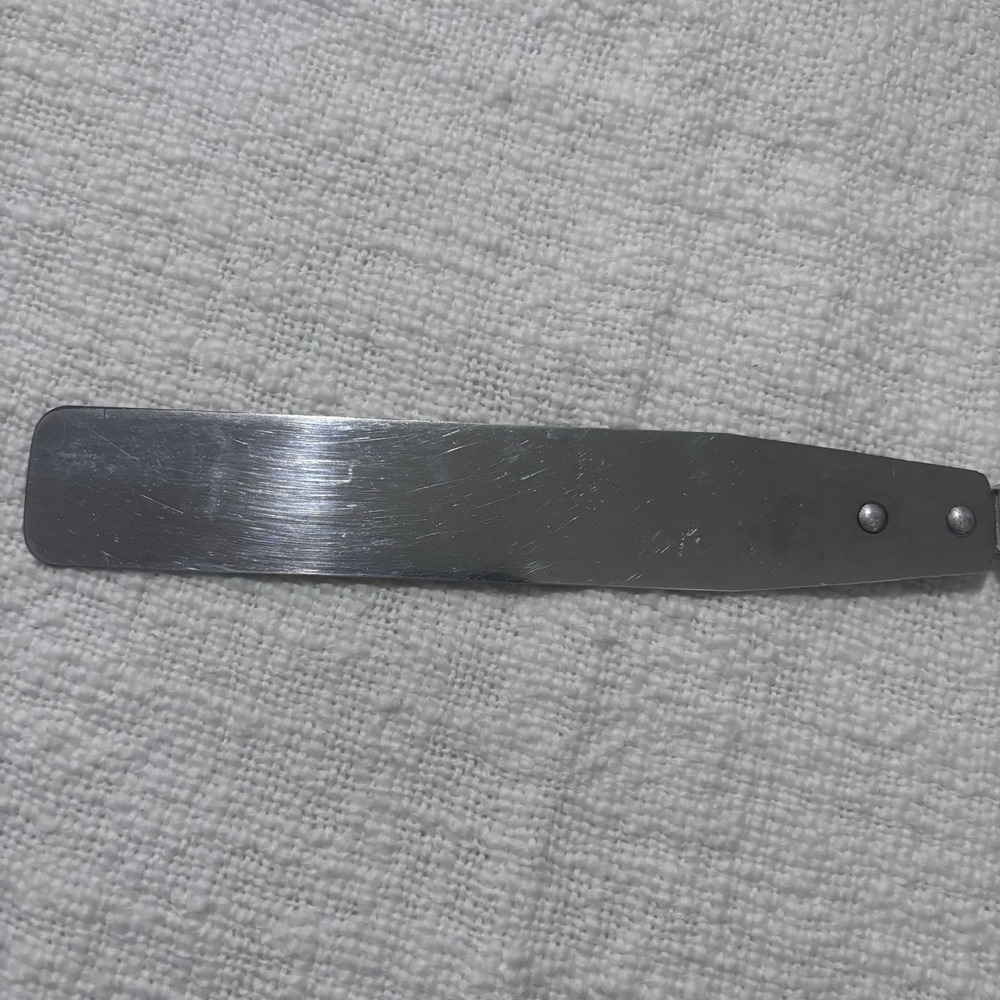 ACE Utensil Stainless Steel Spatula‎ White Handle Floral Vintage Retro